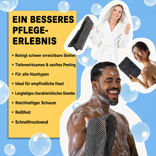 Coozyz Exfolierendes Antibakterielles Duschtuch