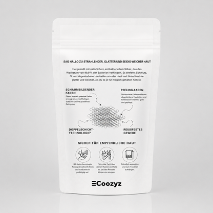 Coozyz Exfolierendes Antibakterielles Duschtuch